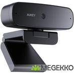 AUKEY PC-W3S webcam 2 MP 1920 x 1080 Pixels USB 2.0 Zwart, Computers en Software, Webcams, Verzenden, Nieuw, Aukey