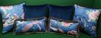 Kussensloopset met Sanderson-stof, vulling inbegrepen -