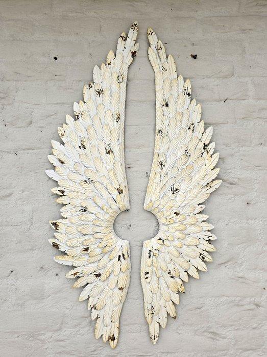 Figuur - Angel wings (2) - Staal, Antiek en Kunst, Curiosa en Brocante