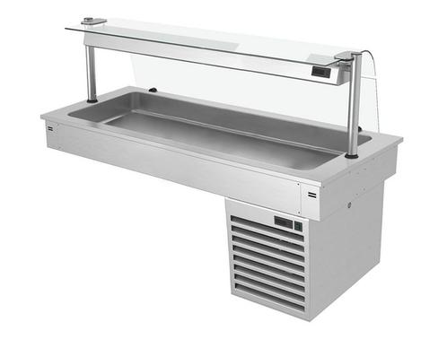 GGM Gastro | Inbouw koelbak 1,5m - +2 tot +8 °C - 4x GN 1/1, Zakelijke goederen, Horeca | Meubilair en Inrichting, Verzenden