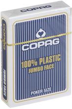 Speelkaarten - Copag 100% Plastic Poker Jumbo Faces Blauw |, Nieuw, Verzenden