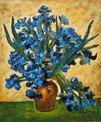 Daprés Van Gogh (XX) - Iris dans un vase en terre cuite