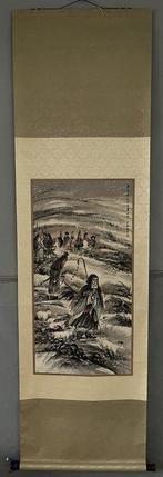 INK AND COLOR ON PAPER PAINTING “Su Wu herding sheep”