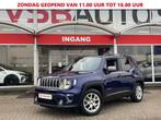 Jeep Renegade 1.3T AUT. 150PK LED LEER NAVI CAMERA PDC AIRCO, Auto's, Bestelauto's, Blauw, Nieuw, Lease, Benzine