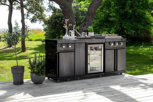 Buitenkeuken | Fresno | RVS | Zwart, Tuin en Terras, Overige Tuin en Terras, Nieuw, Verzenden