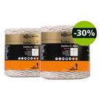 Gallagher Vidoflex 9 duopack wit 2x400m, Tuin en Terras, Gaas en Draad, Ophalen of Verzenden, Nieuw