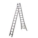 Maxall Reform Ladder 2-delig uitgebogen 3,50m blank alumi..., Ophalen of Verzenden, Nieuw