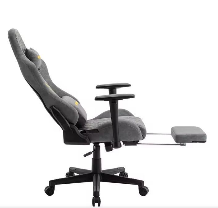 Nieuwe: Game Stoel – Ergonomisch en PU-Lederen Bureaustoel, Huis en Inrichting, Bureaustoelen, Bureaustoel, Grijs, Nieuw, Ergonomisch