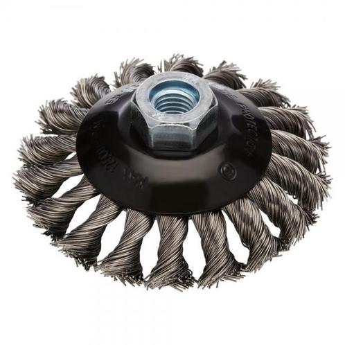 Staalborstel Kegel SKBZ 100mm 14mm voor haakse slijper Rh..., Auto diversen, Autogereedschap, Nieuw, Verzenden