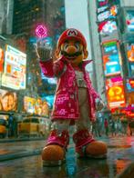 AT9 - [Canvas L] Neo Mario – Cyber Neon, Nieuw