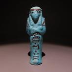 Oud-Egyptisch Faience Ushebti. Derde Tussenperiode, ca. 1070, Verzamelen