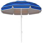 Nieuwe Grote Strandparasol 180cm – Verstelbaar – Blauw, Tuin en Terras, Parasols, Verzenden, Nieuw, Stokparasol, Waterdicht