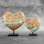 GEEN MIJNPRIJZEN - Prachtige paar groene Smithsoniet, Antiek en Kunst