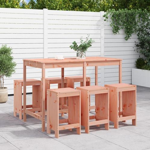 vidaXL 7-delige Tuinset massief douglashout, Tuin en Terras, Tuinsets en Loungesets, Tuinset, Nieuw, 7 zitplaatsen, Verzenden