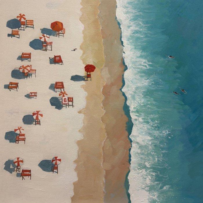 BOB - hollidays 60, Antiek en Kunst, Kunst | Schilderijen | Modern