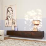 Zwevend tv meubel Vision Walnut | 240 cm, Ophalen of Verzenden, Nieuw