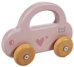 Label Label Roze Houten Speelgoed Auto LLWT-25002, Kinderen en Baby's, Speelgoed | Houten speelgoed, Verzenden, Nieuw