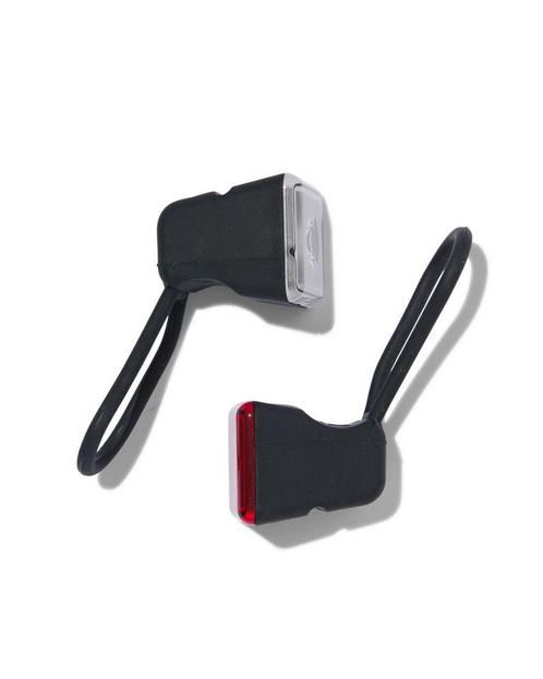 HEMA LED fietslampjes zwart - 2 stuks 3=40% / 2=30% / 1=25%, Fietsen en Brommers, Fietsaccessoires | Overige Fietsaccessoires