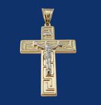 Groot 14 karaat Gouden Versace-Kruis Kruis Kettinghanger, Sieraden, Tassen en Uiterlijk, Kettinghangers, Verzenden, Nieuw, Kruis of Symbool