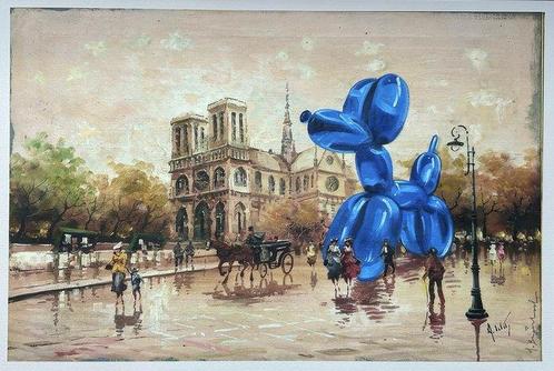 Mr Brainwash (1966) - a balloon dog travels, Antiek en Kunst, Kunst | Designobjecten