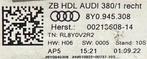 Audi A3 8Y LED Rechter achterlicht rechts 8Y0945308, Auto-onderdelen, Verlichting, Ophalen, Gebruikt