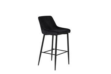 Barkruk - 75 cm - Ellis - Zwart - Microvezel - Jörn, Huis en Inrichting, Barkrukken, Verzenden