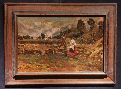 Italiaanse school (XX) - Paesaggio, Antiek en Kunst, Kunst | Schilderijen | Klassiek
