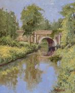 Chris van Dijk (1952) Impressionist -  Le vieux pont