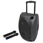 QTX QOVA 12 Draagbare Luidspreker Met 2 Microfoons USB SD BT, Muziek en Instrumenten, Microfoons, Verzenden, Nieuw, Overige typen