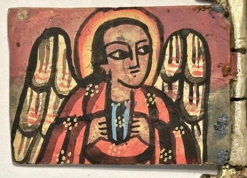 Reis-icoon - Zilveren lega - Reisjaarboek, Antiek en Kunst, Kunst | Niet-Westerse kunst