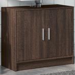 vidaXL Wastafelkast 63x29x55 cm bewerkt hout bruin, Huis en Inrichting, Badkamer | Badkamermeubels, Verzenden, Nieuw, Minder dan 100 cm