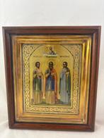 Icoon - Familie Heiligen Samonas Gurias en Aviv in Kiot. -, Antiek en Kunst