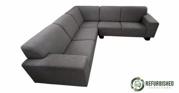 Grote hoekbank grijs | 5-zits comfort €329,95 beschikbaar voor biedingen