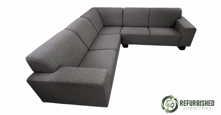 Grote hoekbank grijs | 5-zits comfort €329,95, Huis en Inrichting, Banken | Bankstellen, 250 tot 300 cm, 150 cm of meer, Hoekbank