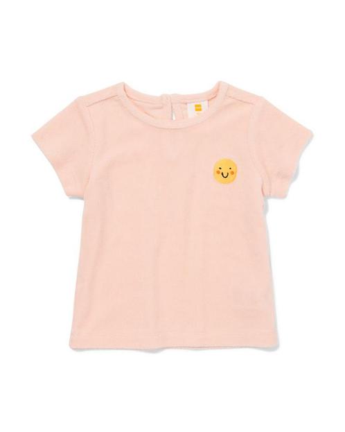 HEMA Baby T-shirt bastof lichtroze, Kinderen en Baby's, Babykleding | Overige, Nieuw, Verzenden