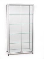 Dustproof Italiaanse glazen glossy witte vitrinekast op, Nieuw in verpakking