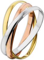 The Jewelry Collection Ring 3-in-1 - Tricolor Gold 16.50mm, Sieraden, Tassen en Uiterlijk, Ringen, Verzenden, Nieuw