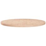 vidaXL Tafelblad rond Ø80x2,5 cm onbehandeld massief, Huis en Inrichting, Tafels | Eettafels, Verzenden, Nieuw