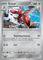 Scizor 141/197 holo Obsidian flames, Hobby en Vrije tijd, Verzamelkaartspellen | Pokémon, Ophalen of Verzenden, Nieuw, Losse kaart