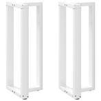 vidaXL Bartafelpoten 2 st T-vormig 40x35x(100-101) cm staal, Huis en Inrichting, Tafelonderdelen, Verzenden, Nieuw