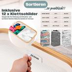 KESSER® Wasmand met Deksel - 3 Waszakken - 170 Liter - Beige, Verzenden, Zo goed als nieuw