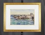 André-Léon Vivrel (1886-1976) - La côte rocheuse en Bretagne
