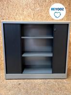 Ahrend roldeurkast - 110x120x45cm - zilvergrijs met zwar..., Nieuw in verpakking