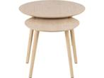 Salontafel Biella Bamboe Naturel Set van 2 - Giga Living, Huis en Inrichting, Verzenden, Nieuw