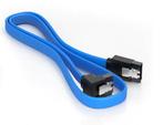SATA 3 kabel 180/90 50cm Blauw met Clip, Nieuw, Ophalen of Verzenden