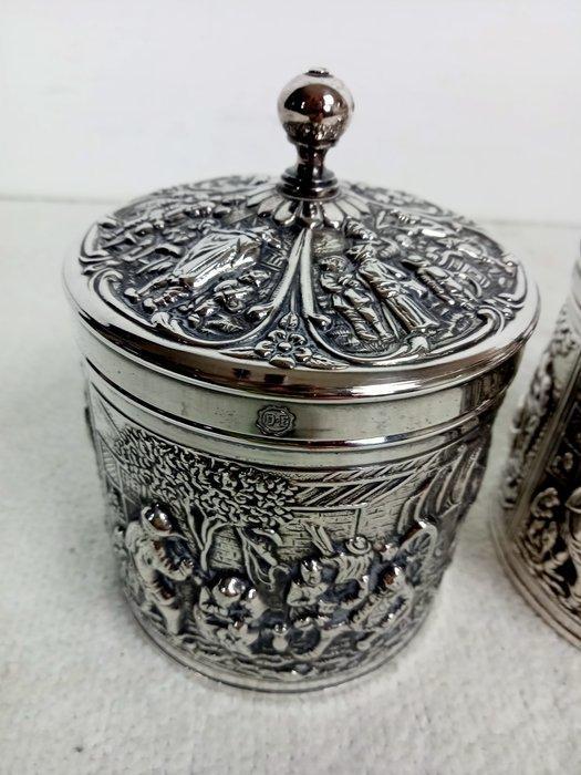 zilverfabriek H. Hooijkaas - Herbert Hooijkaas - Pot (2) -, Antiek en Kunst, Curiosa en Brocante