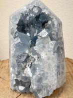 Grote zware Celestien obelisk - met open geode structuur -, Verzamelen, Mineralen en Fossielen