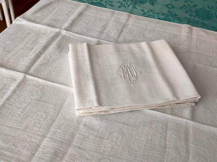 Monogram MO - Servet (7) - 66 cm - 71 cm, Antiek en Kunst, Antiek | Kleden en Textiel