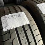 2 x Continental PremiumContact 6 235-55-18 Zomerbanden 5mm, Auto-onderdelen, Banden en Velgen, 18 inch, Gebruikt, Ophalen of Verzenden