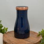 Puur koperen karaf bloemenprint met dop ± 950 ml, Nieuw